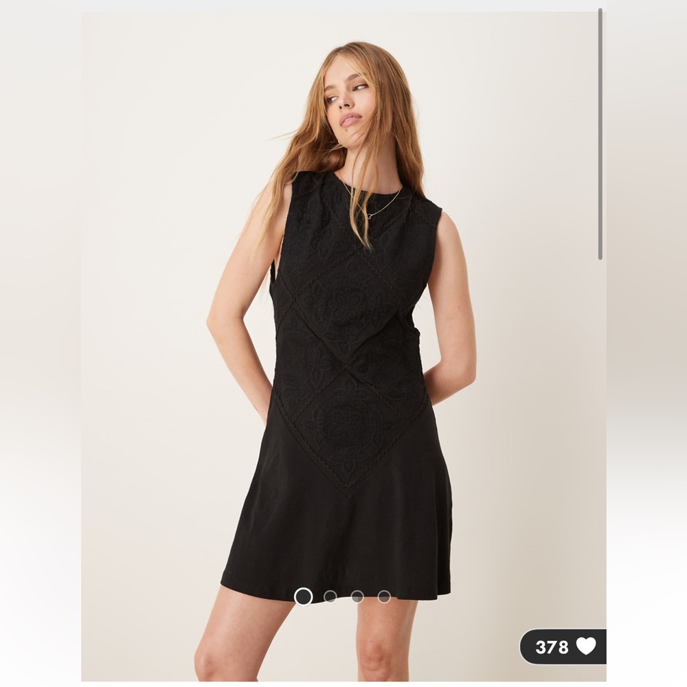 ASOS Black Sleeveless Mini Dress